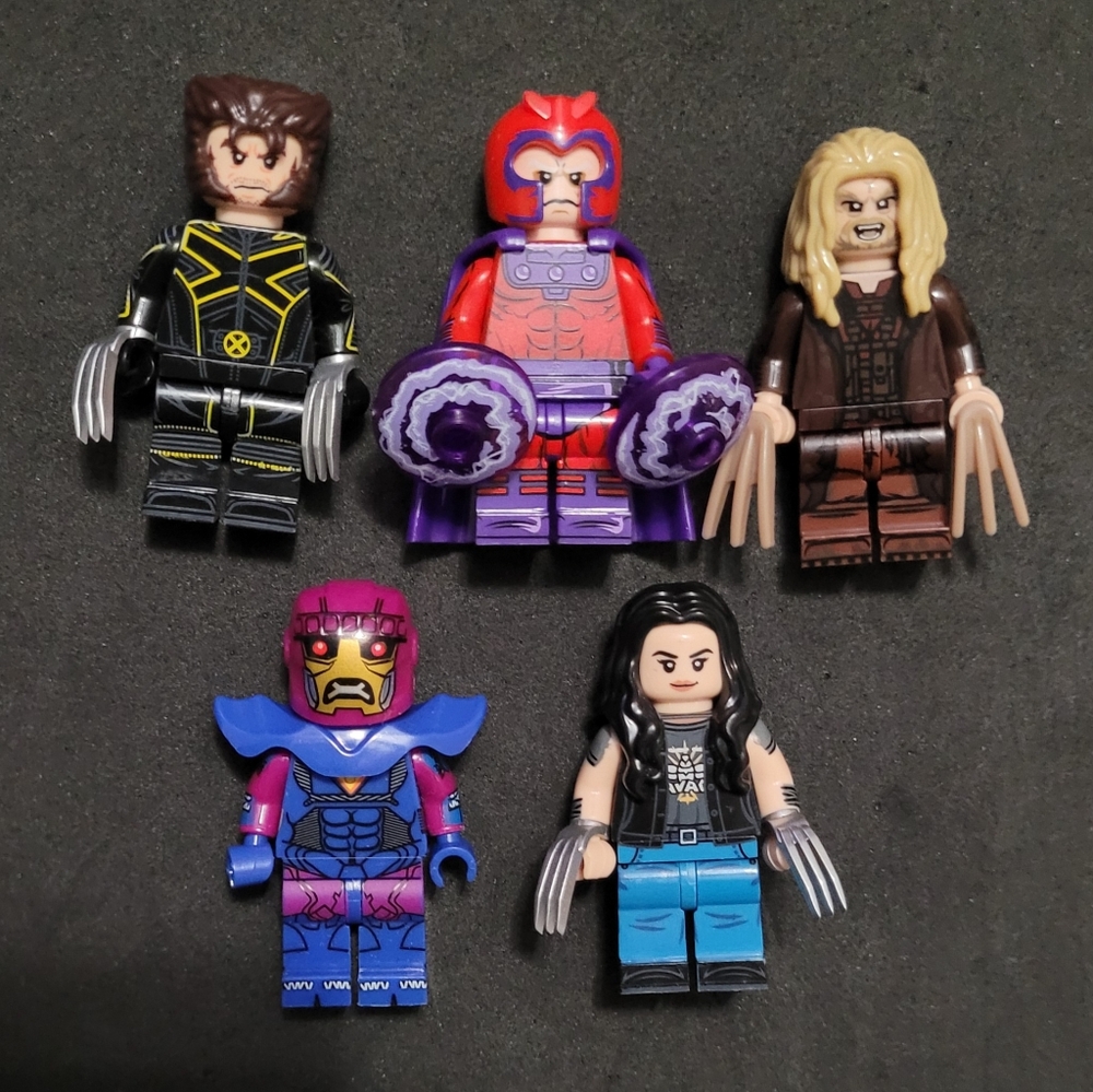 New X-Men Wolverine & Villian 5 mini figure set
